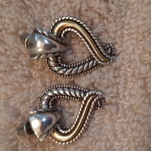 Brighton two tone heart earings
